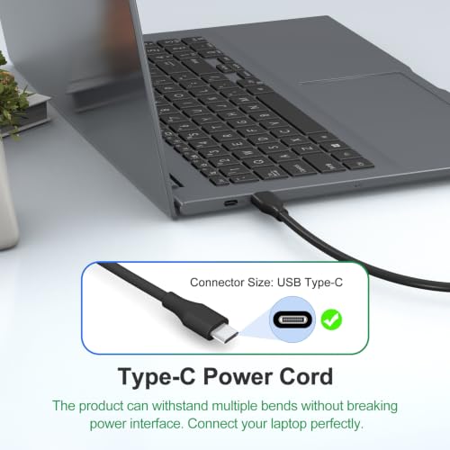 Image of Dzytnsy 100W USB C Laptop Charger Compatible with HP,Lenovo,Dell,Chromebook,ThinkPad,Mac Book Pro /Air 16,15,14,13 Inch,Acer,Asus and All Type C Adapter Charger