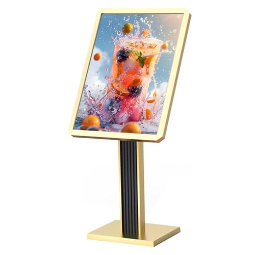 Support d'affichage en aluminium robuste pour affiches et menus publicitaires
