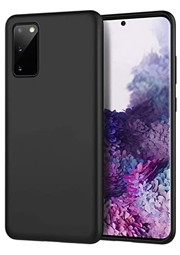 Image of Mobile Back Cover Case for Samsung Galaxy S20 (6.2 inch) (Silicone Case|CameraProtection|Black SC1510)