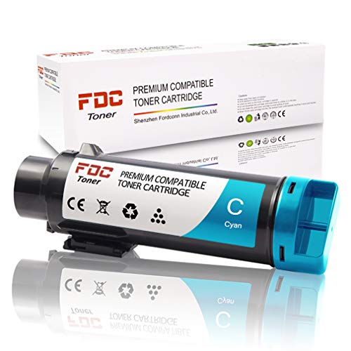 FDC 106R03477 Cartuchos de tóner compatibles para impresoras Xerox Phaser 6510 6510DN 6510N WorkCentre 6515 6515DN 6515DNI 6515DNW 6515N 6515NW (Cian)