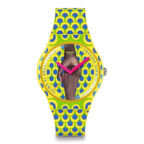Swatch Unity Always SO29Z148 montre monochrome jaune à bande silicone