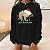 BRKEWI Don't Hurry Be Jolly Cute Christmas Shirts for Women, Pattern Print Casual Crew Neck Loose fit Pullover Sweatshirt Black