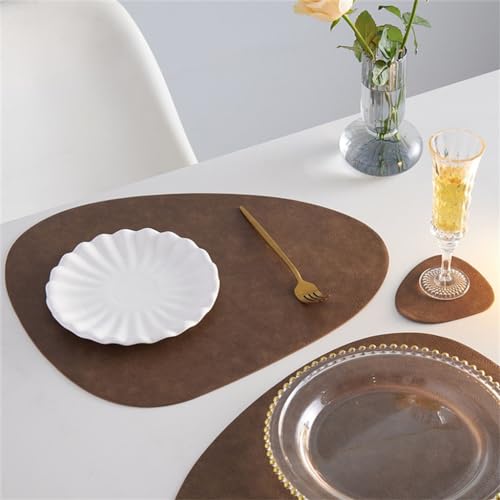 Set de table en cuir anti-chaud et imperméable pour une table propre