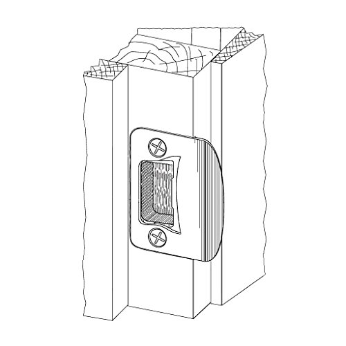 4-Pack Gator Door Latch Restorer - Strike Plate (Bright Brass) #TOP3