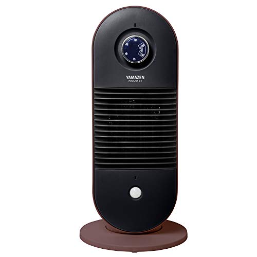[山善] 人体感知センサー付セラミックヒーター(センサー運転機能付)(ダイヤルスイッチ) ブラウン DSF-N121(T) [メーカー保証1年]