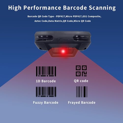BISOFICE Android 13.0 2D Barcode Scanner PDA Handheld POS Terminal Data Collector Inventory Machine 4G WiFi BT Mobile Computer with 4 Inch Touchscreen 8MP Camera