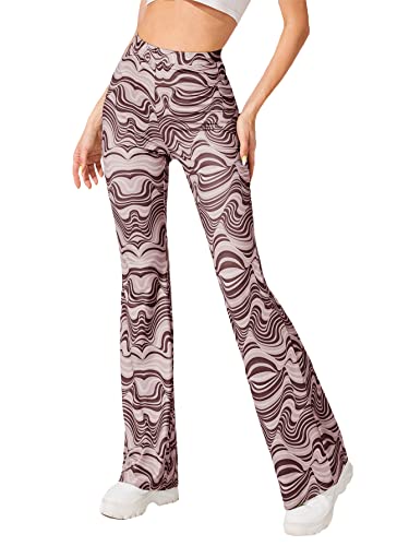 Floerns Pantalones de entrenamiento con estampado de cachemira pa...