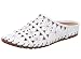 Produktbild Gemini Damen Pantolette Sabot Leder Clog Cutouts 031195-02, Größe:39 EU, Farbe:Weiß