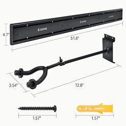 Donner 5 Support mural pour guitare Noir Support mural pour guitare avec 5 supports de guitare réglables pour guitares… - Les Beatles, Paul McCartney, John Lennon, RIngo Starr, George Harrison Donner 5 Support mural pour guitare Noir Support mural pour guitare avec 5 supports de guitare réglables pour guitares… – Image 6