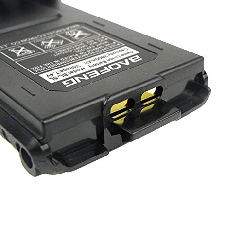 Tenq 3800Mah Li-Ion Battery For Dual Band Two Way Radio Baofeng Uv-5R (5 Packs) #TOP6
