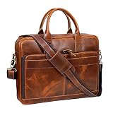 Vintage Handmade Leather Travel Messenger Office Crossbody Bag Laptop Briefcase Computer College Sat