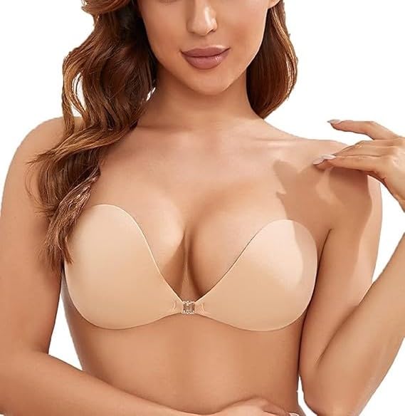 Click&Ship Strapless Adhesive Push-Up Bra – Invisible Backless Si...