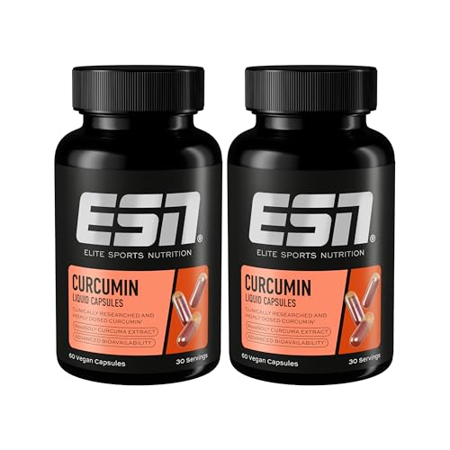 ESN Kurkuma Kapseln, 2 x 60 Kapseln, 1000 mg Curcumin pro Portion, aus patentiertem NovaSOL, 185 x â€¦ – Miniatur