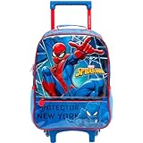Mochila Infantil com Rodinha, Xeryus, Spider-Man X2, Média
