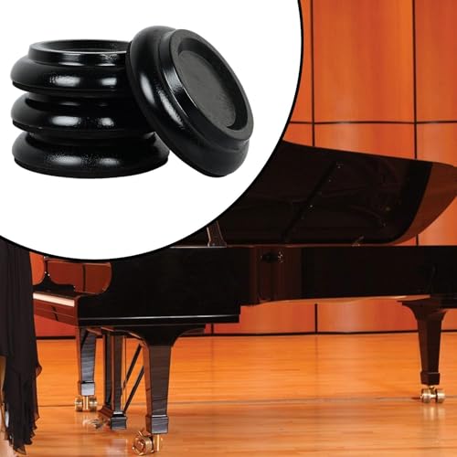 Caster cups para piano patas almohadilla espuma protector suelo madera negro 8
