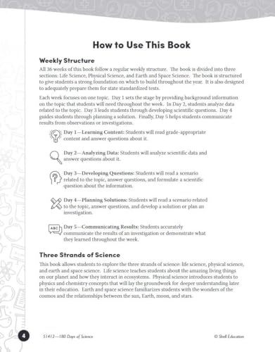 180 Days: Science, Earth and Space Science for 6th Grade Practice Workbook f...