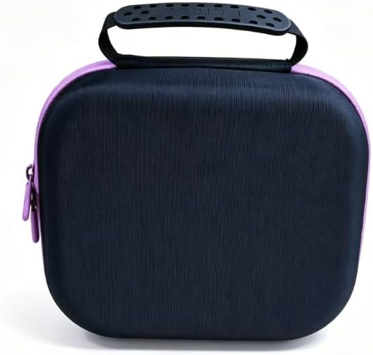 LTGEM Reusable Mask Case Compatible with 3M P100/OV Odor/Particulate Mask, Black/Purple Edge