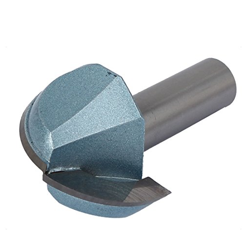 Uxcell 1/2 Inch X 1-1/2 Inch Carpenter Double Flute Round Nose Cove Box Router Bit Cutting Tool #TOP1