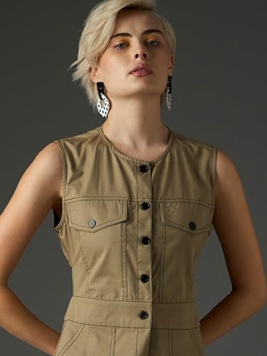 Image of Sassafras Women Waist Cut-Out Midi Dress