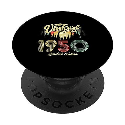 Regalos retro de cumpleaños vintage de 1950 para hombres y mujeres de los años 70 y 80 PopSockets PopGrip Intercambiable