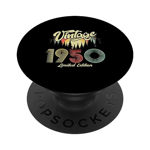 Regalos retro de cumpleaños vintage de 1950 para hombres y mujeres de los años 70 y 80 PopSockets PopGrip Intercambiable
