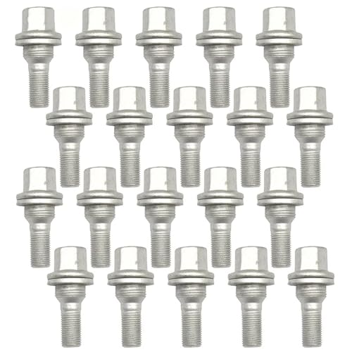 Tuercas de rueda M12x1.25 compatibles con Citroën C3 C4 C5 pernos y espárragos 9817024580 kit 20