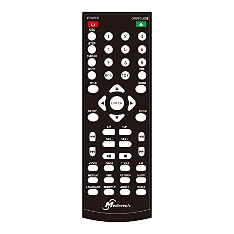 Mediasonic Remote Control for HW210AX DVD Player Cover