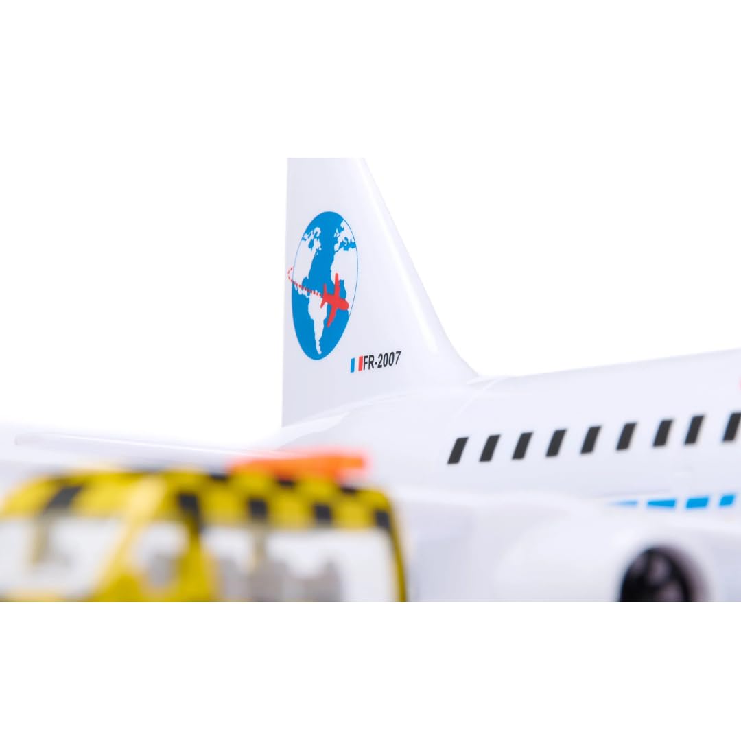 SIKU | Avión de línea en miniatura Buen viaje | Juguete de metal y plástico | Modelo reducido realista blanco | Regalo para niños de 3 años y más | Colección de vehículos aéreos
