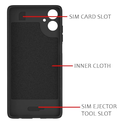 Image of Shockproof Case for Samsung Galaxy A06 5G / A06 4G | Full Camera Protection | TPU Flexible Back Cover for Samsung Galaxy A06 5G / A06 4G (Matte Black)
