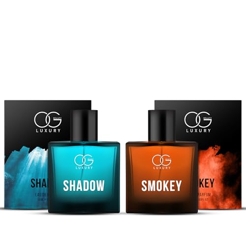 Image of OG BEAUTY Luxury Black Smoke Duo Eau De Parfum | Long-Lasting Bold Perfume for Men | Intense Fragrance | 2 x 50ml Gift Set