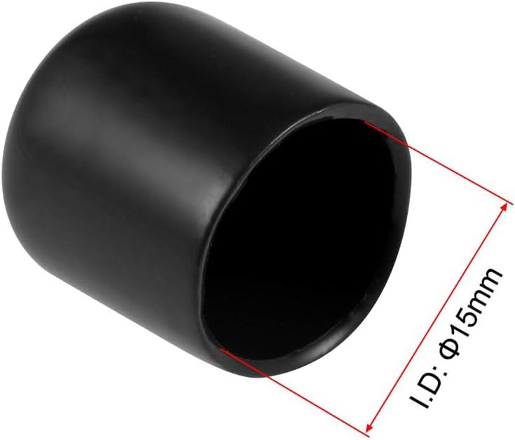 MACHSWON 10pcs Rubber End Caps 15mm ID - Image 2