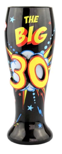 Top Shelf 30th Birthday Beer Glass – contiene 700 ml