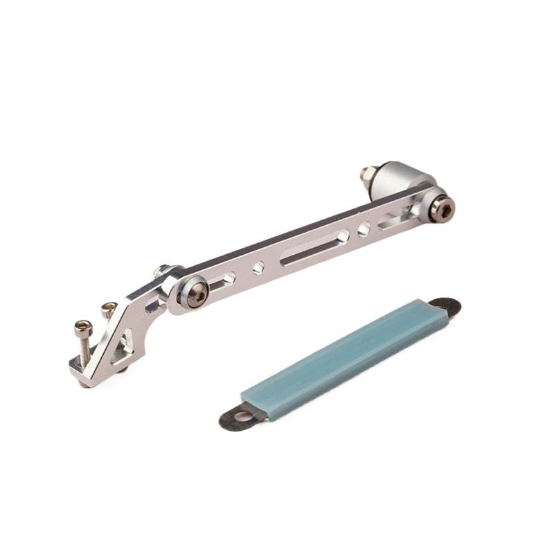 DingMotuo Adjustable Exhaust Pipe Support Bracket for Model Boat, Silver, 6061 Aluminum Alloy