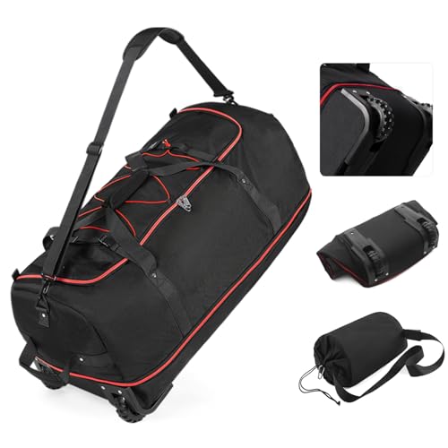 Vomgomfom 32" Soft-Sided Foldable Wheeled Travel Duffel Bag,Expan...