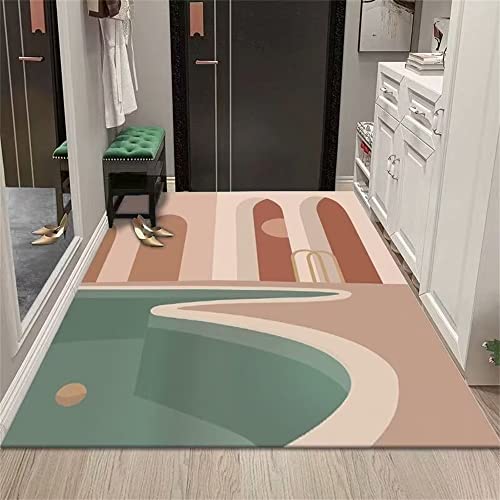 Tapis absorbant intérieur géométrique doux pour l'entrée - 2