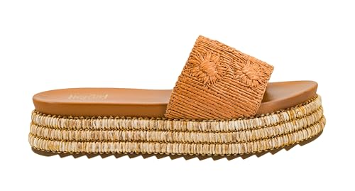 Corkys Footwear Women's BRB Sandal - Comfortable 1.5-inch Platform and a Soft Insole Designed for All-Day Wear, Chic Raffia Woven Strap and Raffia Wrapped Outsole2