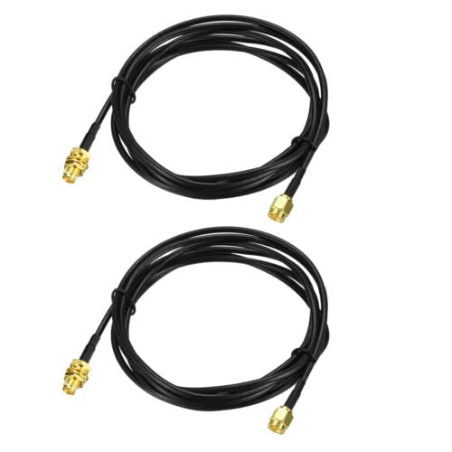 Antenna Extension Cable RP-SMA Male to RP-SMA Female Low Loss RG174 6 ft 2pcs