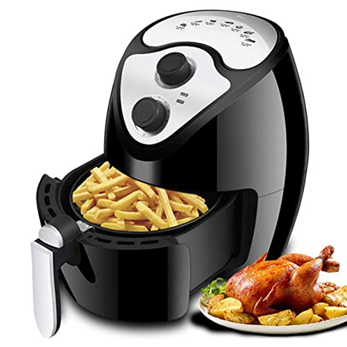 Freidora de aire pequeña de 2,6 l, capacidad de 1300 W, freidora de aire de calentamiento rápido con temporizador y control de temperatura ajustable, adecuada para cocinar en casa sin aceite