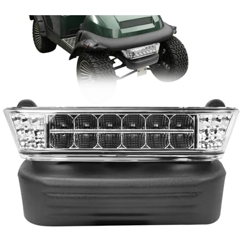 PZWLI Upgrade Golf Cart Headlight Kit for Club Car Precedent 2004-UP, Golf Cart Front LED Light Kit with Bumper Replacement for Club Car Precedent Gas&Electric Cover