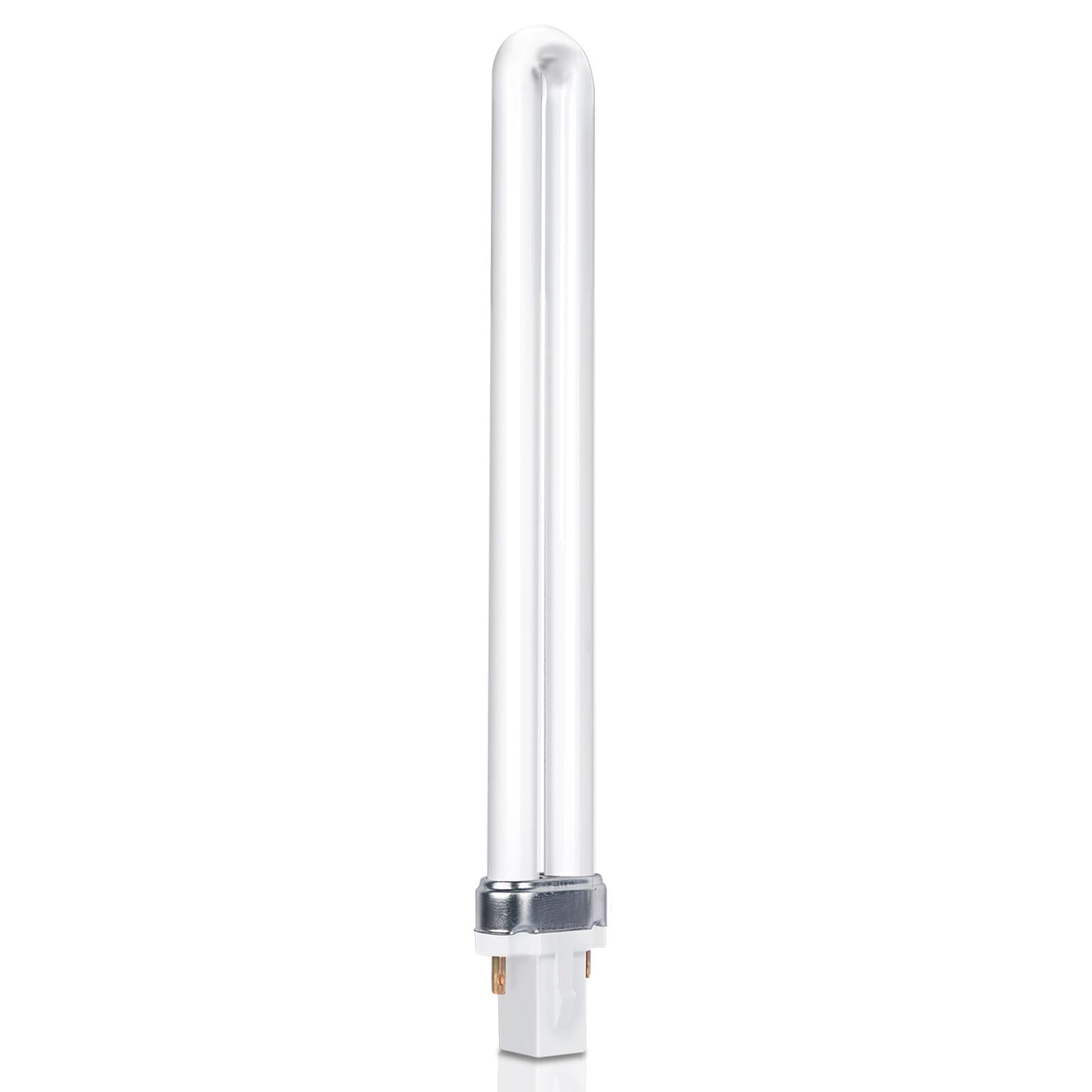 11W Compact Fluorescent Lamp 2 Pin, G23 Cool White 4000K, 900LM, Size: 23.5cm, U Shape Single Rotating Tube Energy Saving Lamp, AC 220V CFL Bulb, Non-Dimmable, Suitable for Corridor, Bedroom, Kitchen