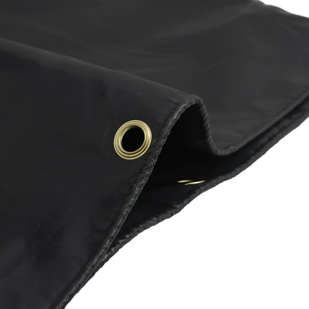 Abdeckplane Anthrazit 2,5x4,5 m 650 g/m² Canvas PVC-Beschichtung wetterfest reißfest mit Ösen für Garten Camping Auto Brennholz Möbel Anhänger Outdoor Schutz