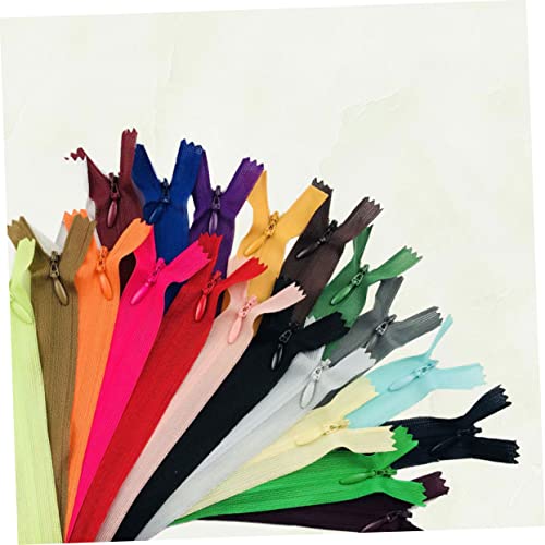 EXCEART 46 Pçs Acessórios De Bolsa Zíper Preto Zíper Resistente Zíperes Invisíveis Para Costura Zípe