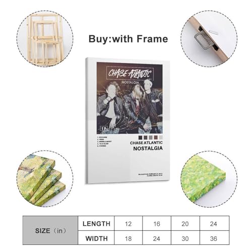 Chase Atlantic NOSTALGIA poster toile 40x60cm pour déco chambre