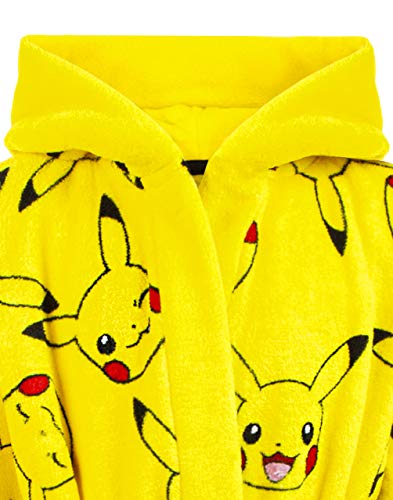 Pokemon Dressing Gown Kids Boys Girls Pikachu 3D Ears Pjs Bathrobe4
