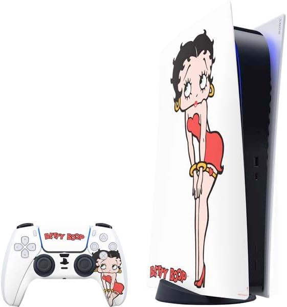 Skinit Decal Gaming Skin Compatible with PS5 Bundle - Officially Licensed Betty Boop Pose Design