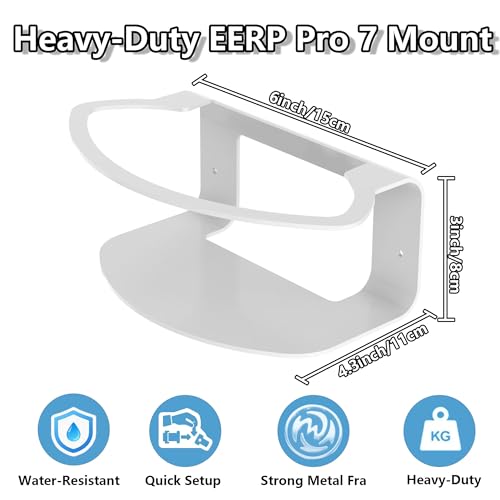 Image of Metal Wall Mount for eero Pro 7, Heavy-Duty Metal Bracket, Secure Cable Management, Includes Screws & Screwdriver, Easy Installation, Compatible with eero 7 Pro Mesh System (1 Pack)