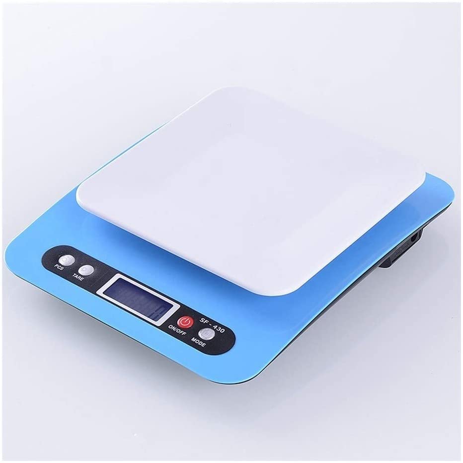 Balance électronique de Haute précision pour la Cuisine, Balance de Cuisson, pesée des Aliments de 10 kg avec rétroéclairage LCD, alimentée par Batterie,