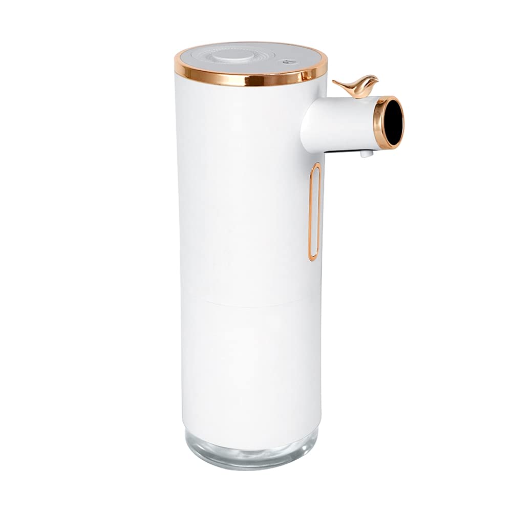 HEITIGN 330ml USB Ricaricabile Dispenser Automatico di Sapone Touchless Motion Sensor Dispenser di Sapone, Impermeabile Mano Dispenser di Sapone per Cucina lavello Bagno (Bianco)