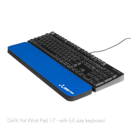 Grifiti Fat Wrist Pad 17 Red 4 X 17 X 0.75 Inch Wrist Rest for Standard and Mechanical Keyboards New Materials - Thumbnail 3