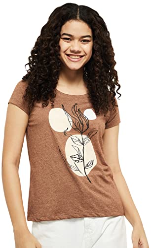 Image of Max Women's Printed Round Neck Regular Fit T-Shirt